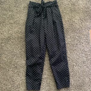 Zara polka dot high waisted pants